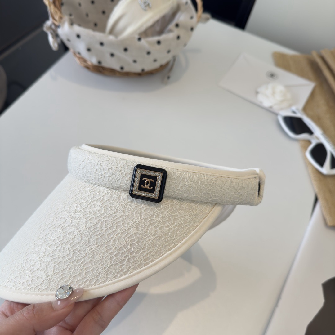 PChanel香奈儿新款空顶遮阳帽，头围57cm