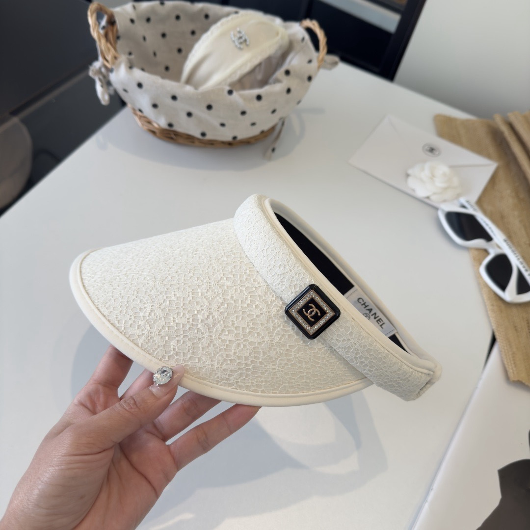 PChanel香奈儿新款空顶遮阳帽，头围57cm