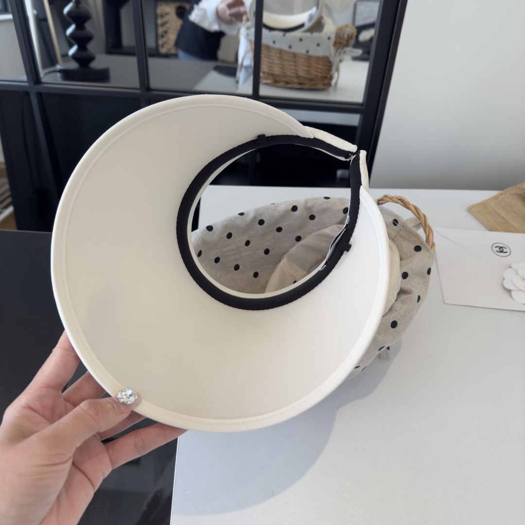 PChanel香奈儿新款空顶遮阳帽，头围57cm