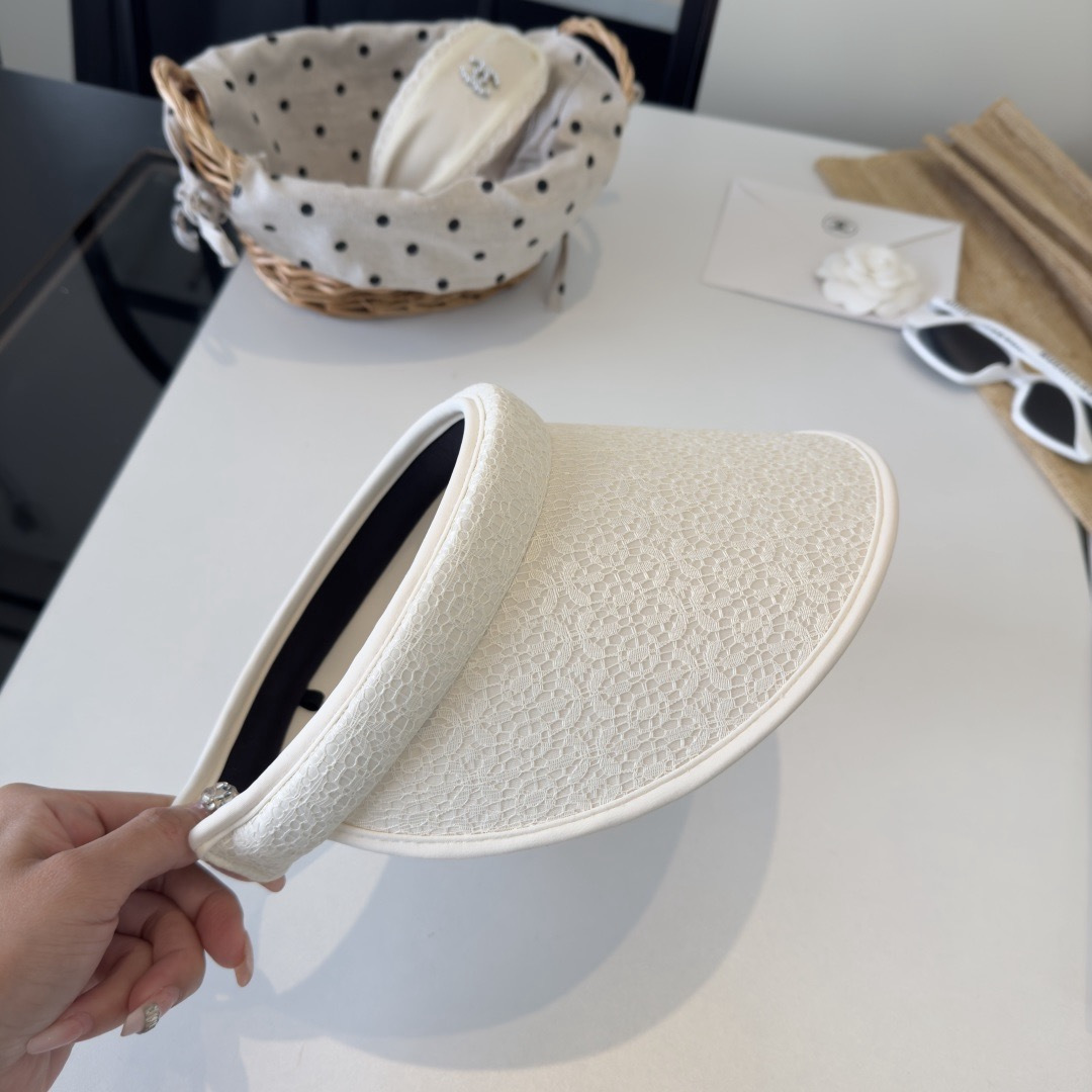 PChanel香奈儿新款空顶遮阳帽，头围57cm