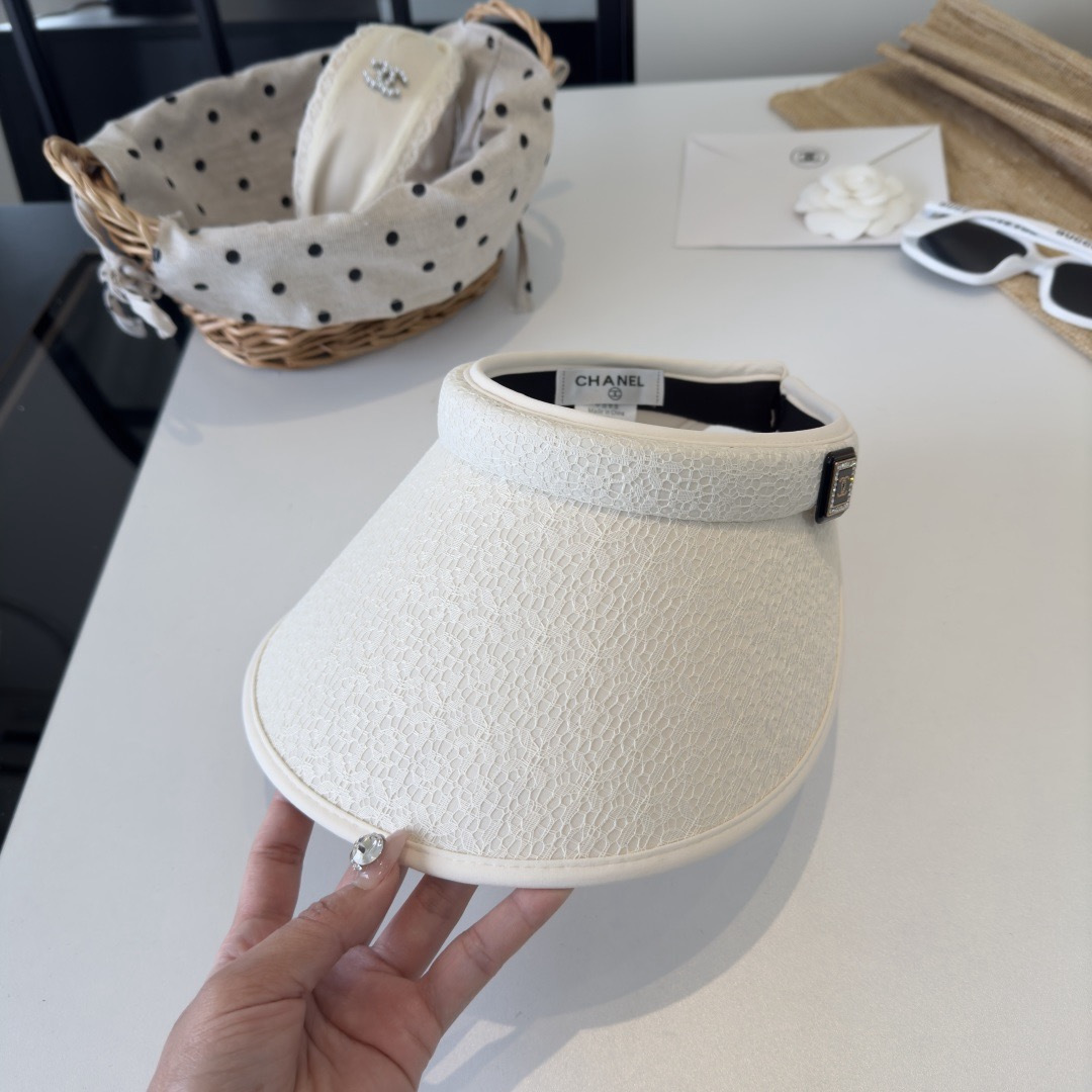 PChanel香奈儿新款空顶遮阳帽，头围57cm