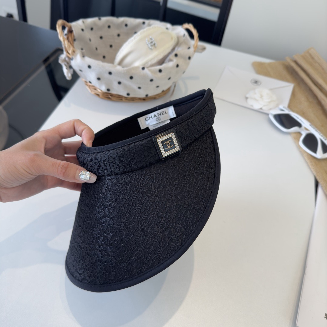 PChanel香奈儿新款空顶遮阳帽，头围57cm