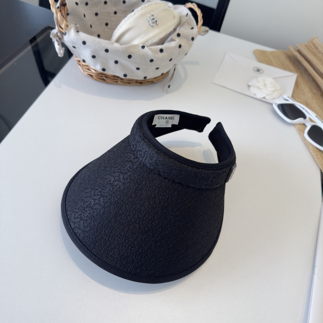 PChanel香奈儿新款空顶遮阳帽，头围57cm