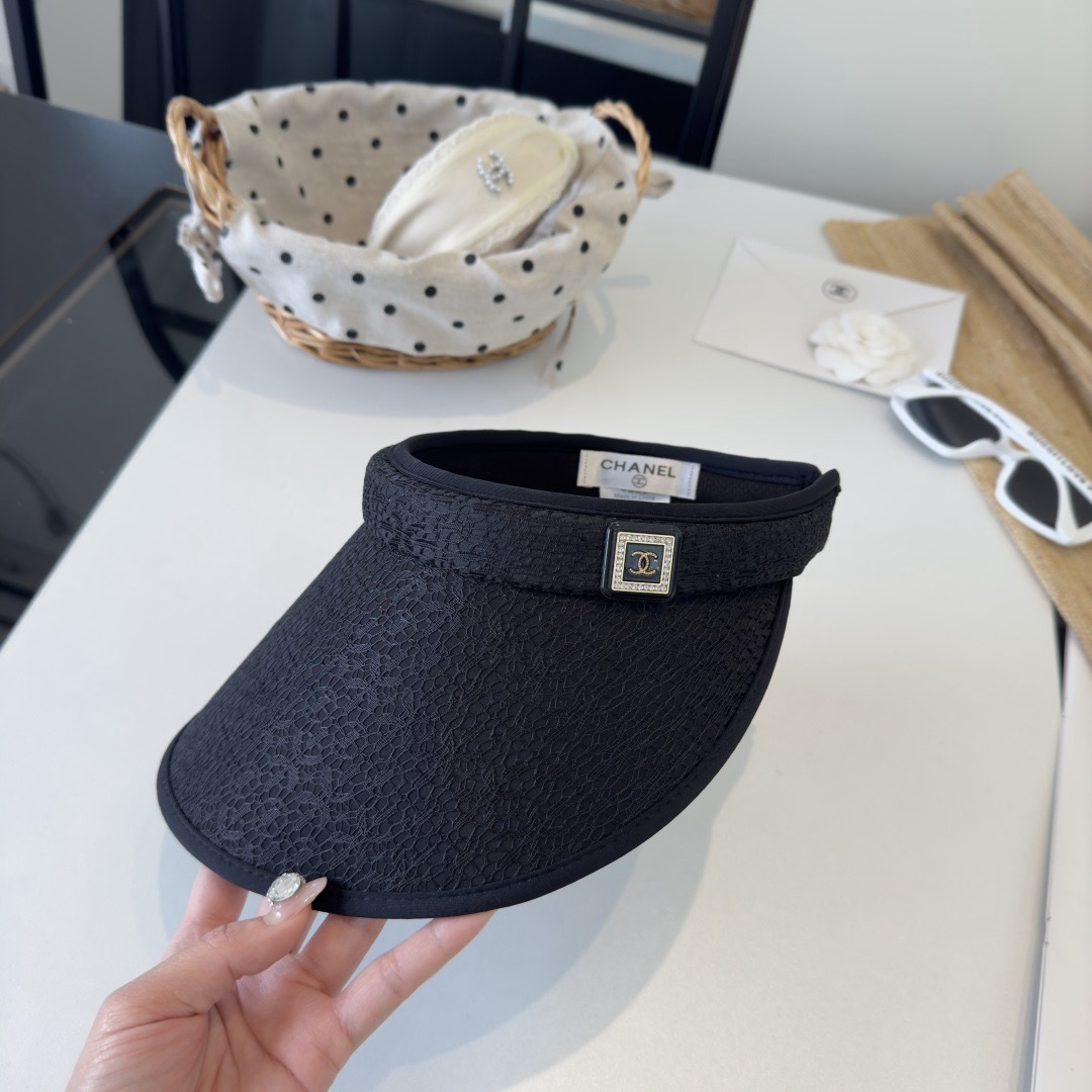 PChanel香奈儿新款空顶遮阳帽，头围57cm