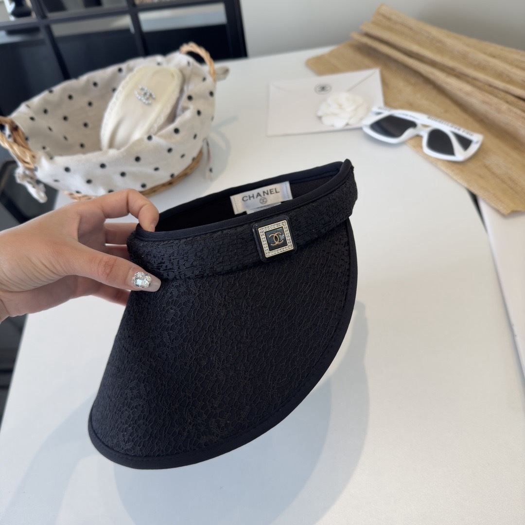 PChanel香奈儿新款空顶遮阳帽，头围57cm