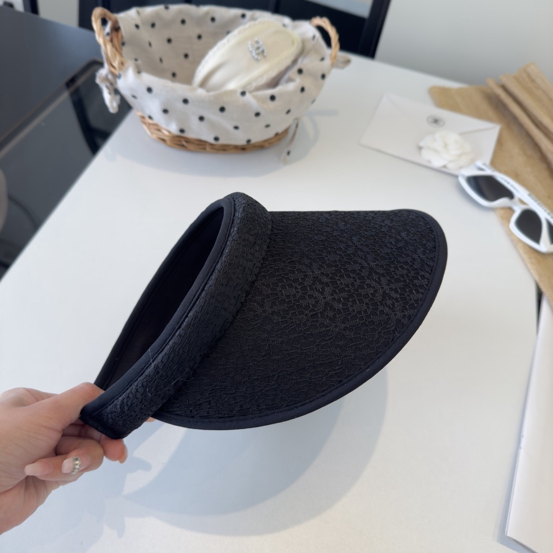 PChanel香奈儿新款空顶遮阳帽，头围57cm