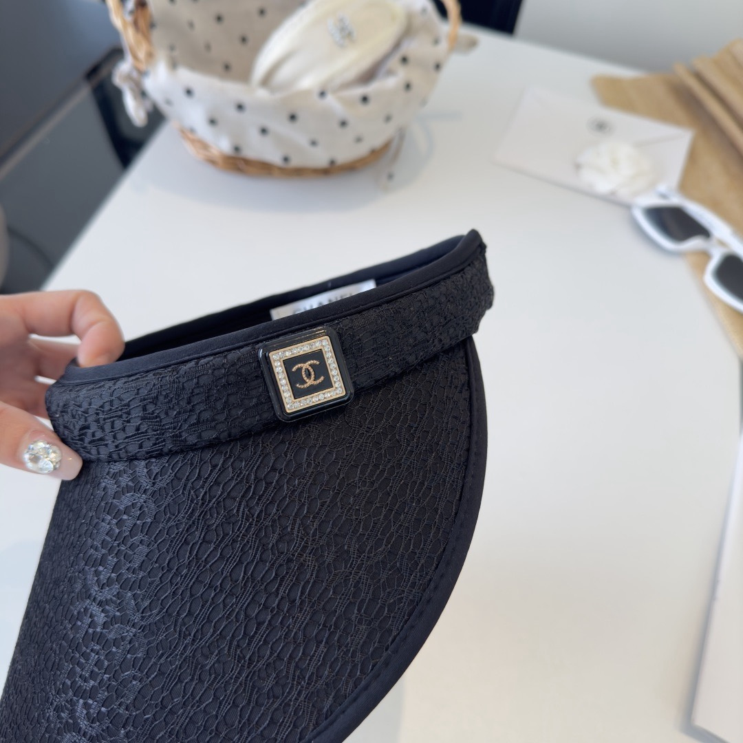 PChanel香奈儿新款空顶遮阳帽，头围57cm