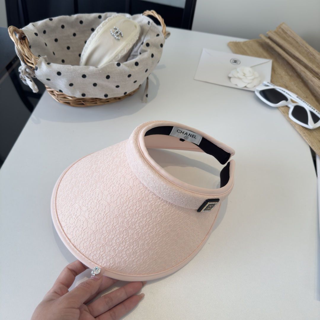 PChanel香奈儿新款空顶遮阳帽，头围57cm