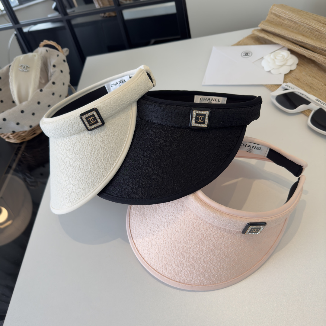 PChanel香奈儿新款空顶遮阳帽，头围57cm