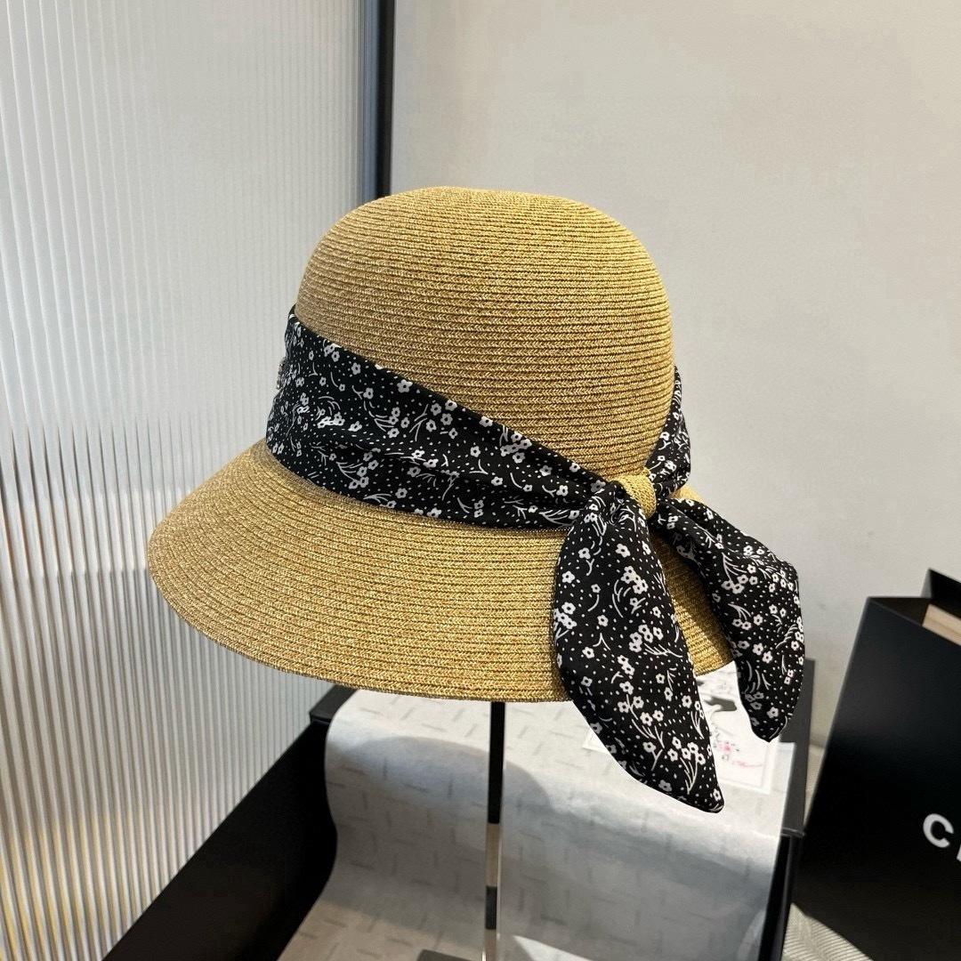Dior Dior迪奥新款草帽，遮阳沙滩草帽，头围57cm