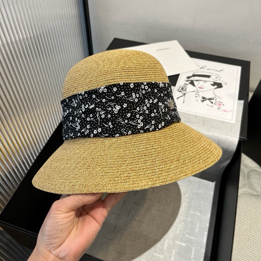 Dior Dior迪奥新款草帽，遮阳沙滩草帽，头围57cm