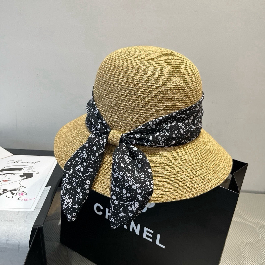 Dior Dior迪奥新款草帽，遮阳沙滩草帽，头围57cm
