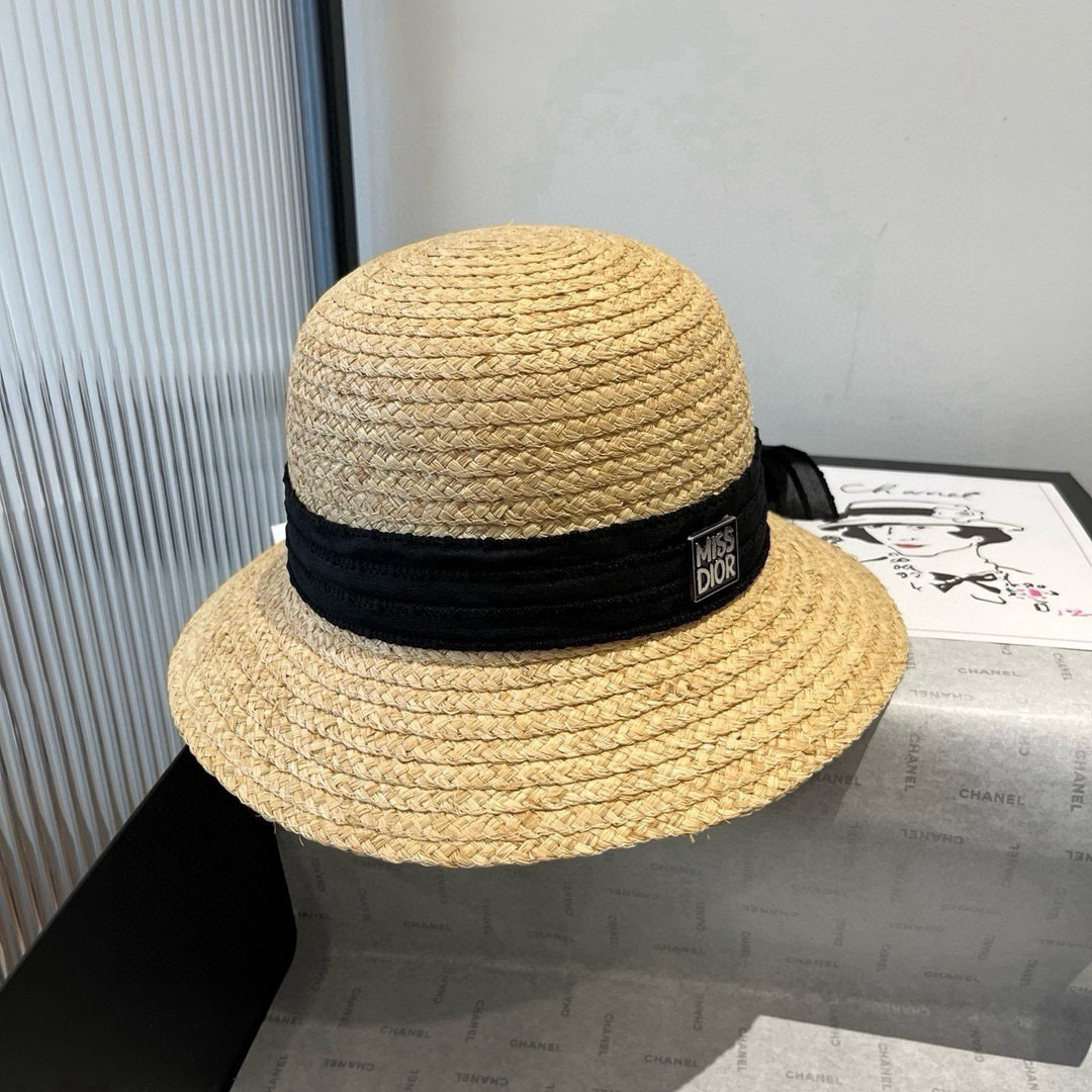Dior Dior冬奥2025夏款礼帽，草帽，小清新 头围57cm