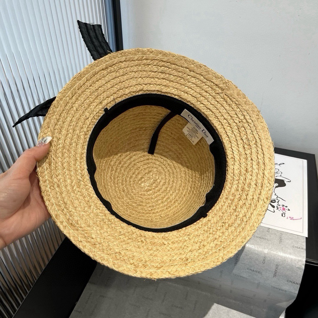 Dior Dior冬奥2025夏款礼帽，草帽，小清新 头围57cm