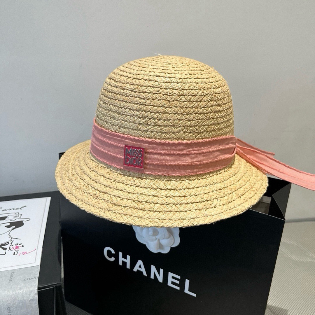 Dior Dior冬奥2025夏款礼帽，草帽，小清新 头围57cm