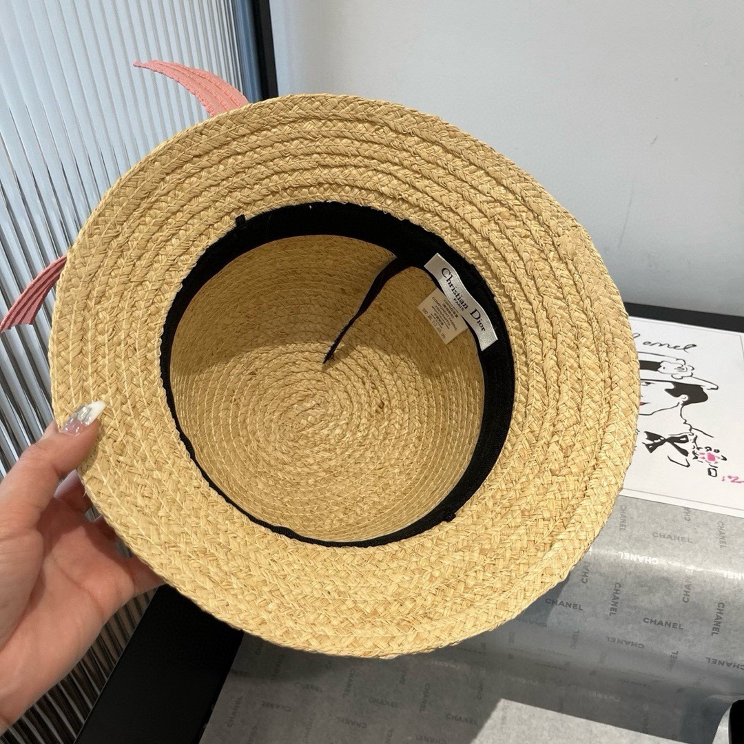 Dior Dior冬奥2025夏款礼帽，草帽，小清新 头围57cm