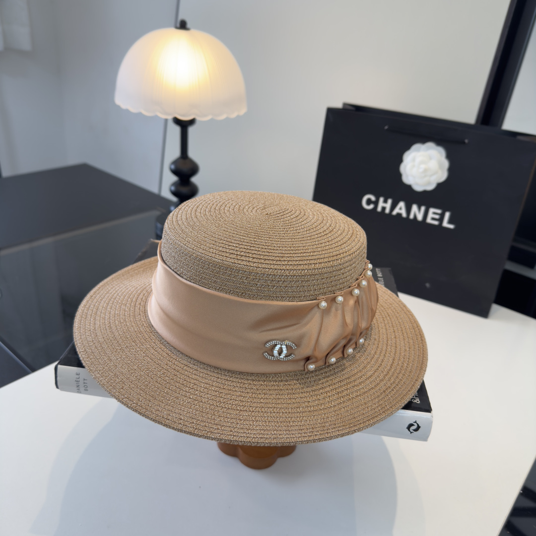 Chanel Chanel香奈儿新款名媛风范草帽，头围57cm