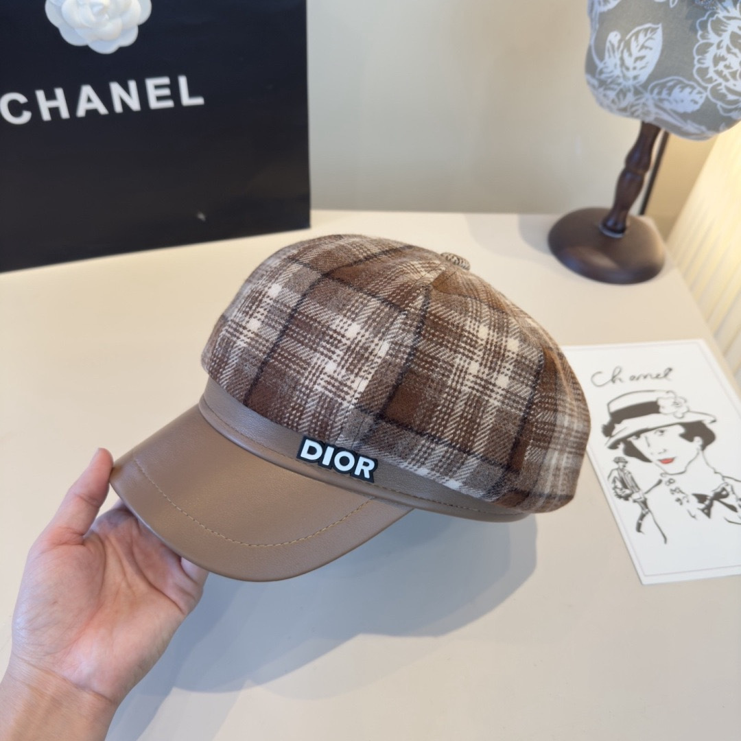 Dior Dior迪奥新款鸭舌军帽，高级定制，头围57cm