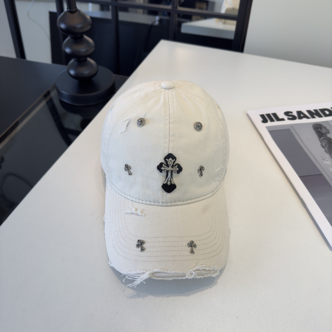 Chrome Hearts 克罗心新款遮阳鸭舌帽，头围57cm
