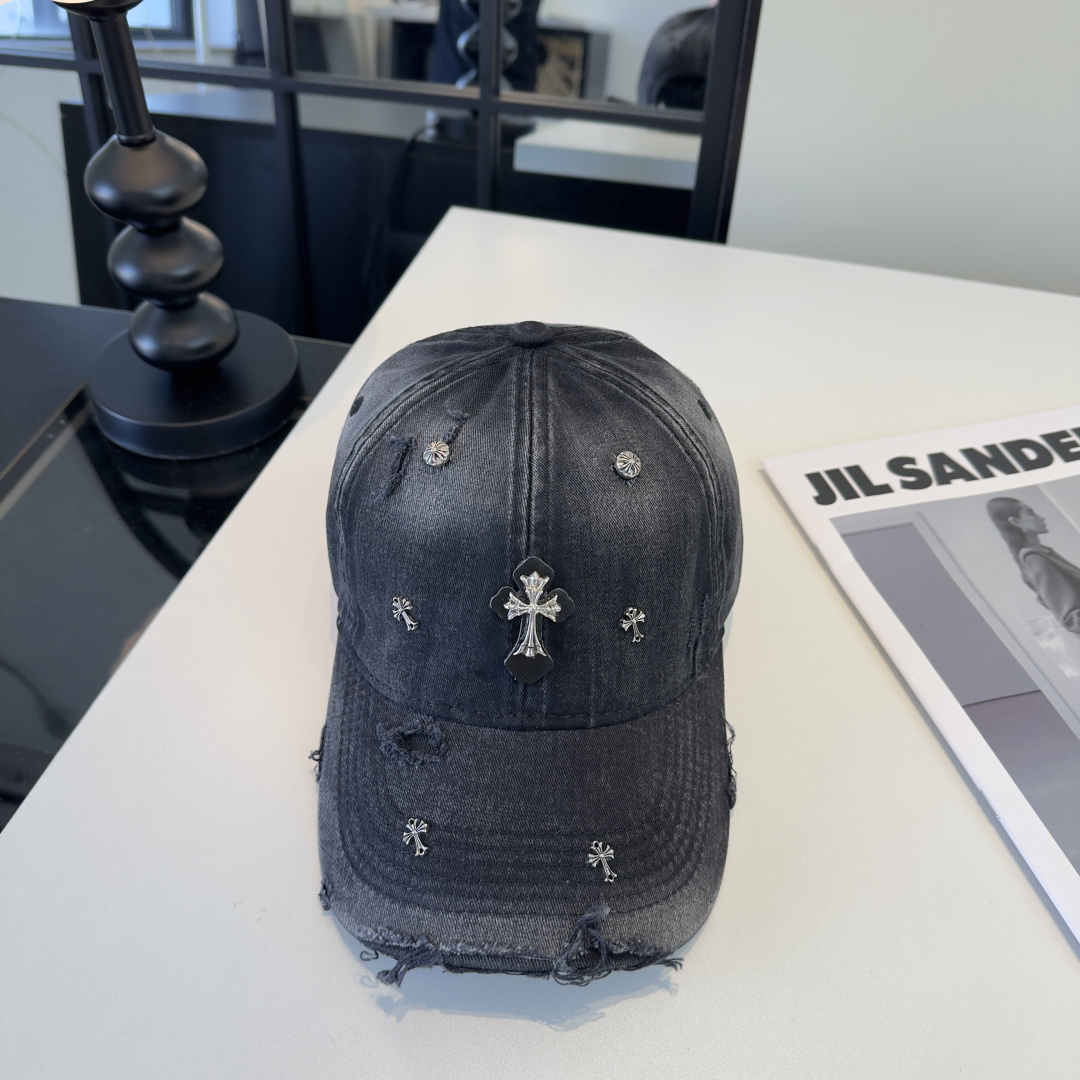 Chrome Hearts 克罗心新款遮阳鸭舌帽，头围57cm