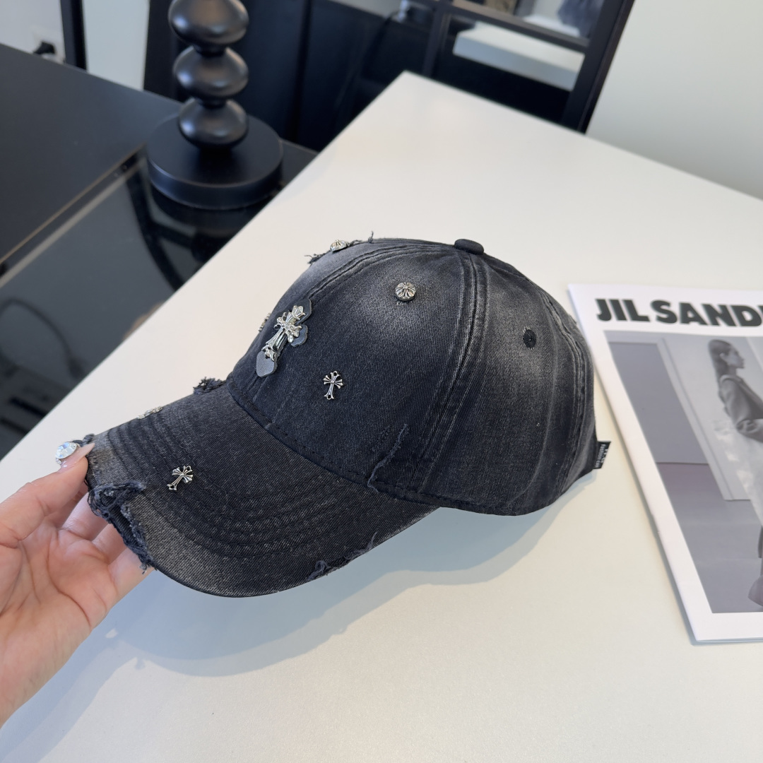 Chrome Hearts 克罗心新款遮阳鸭舌帽，头围57cm