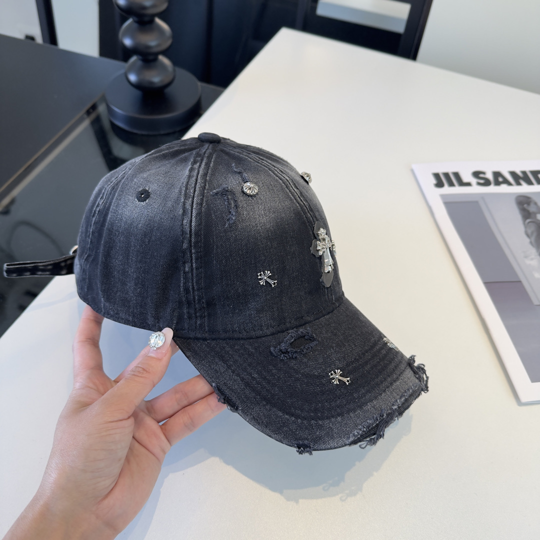 Chrome Hearts 克罗心新款遮阳鸭舌帽，头围57cm