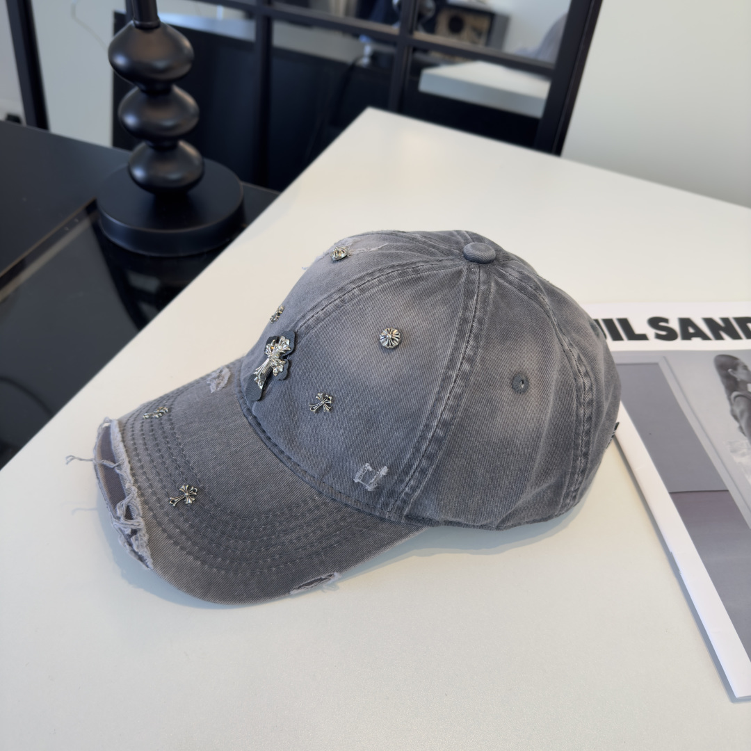 Chrome Hearts 克罗心新款遮阳鸭舌帽，头围57cm