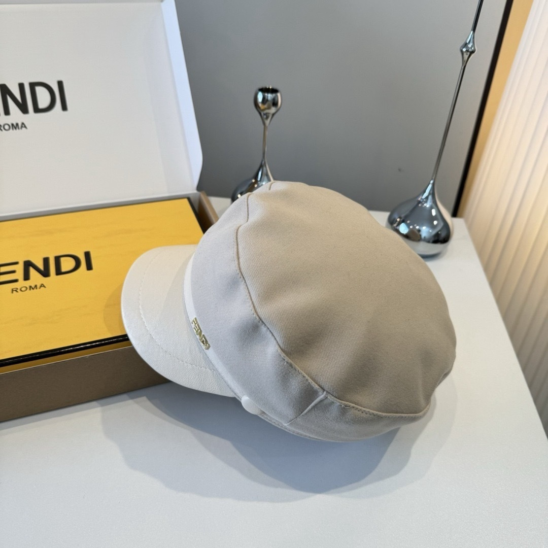 PFENDI芬迪新款鸭舌军帽，高级定制，头围57cm