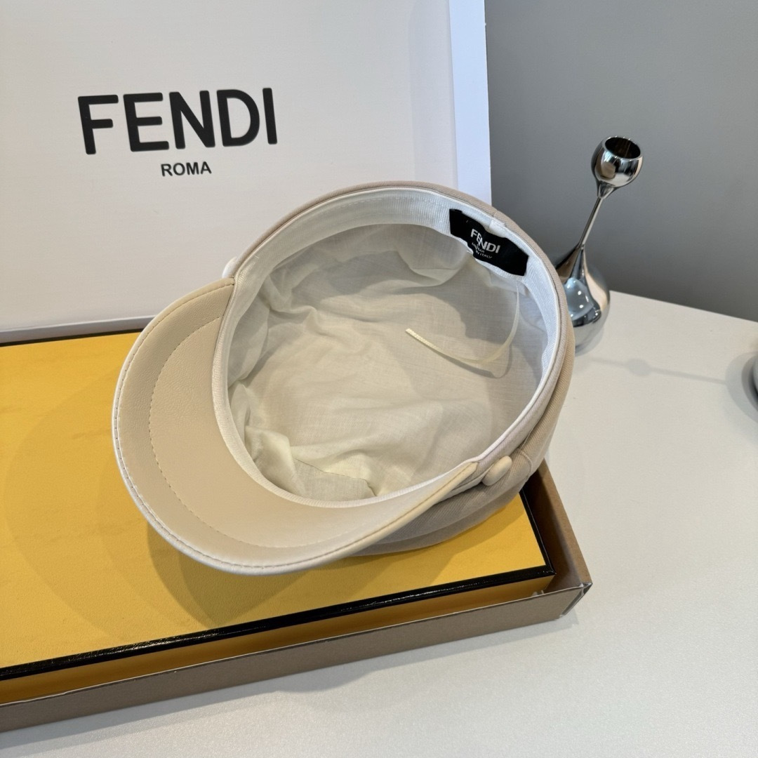 PFENDI芬迪新款鸭舌军帽，高级定制，头围57cm
