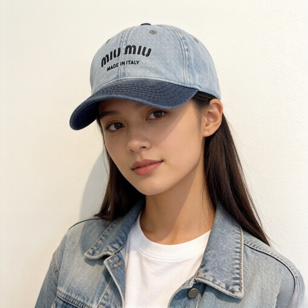 Miu Miu miumiu缪缪新款遮阳鸭舌帽，百搭