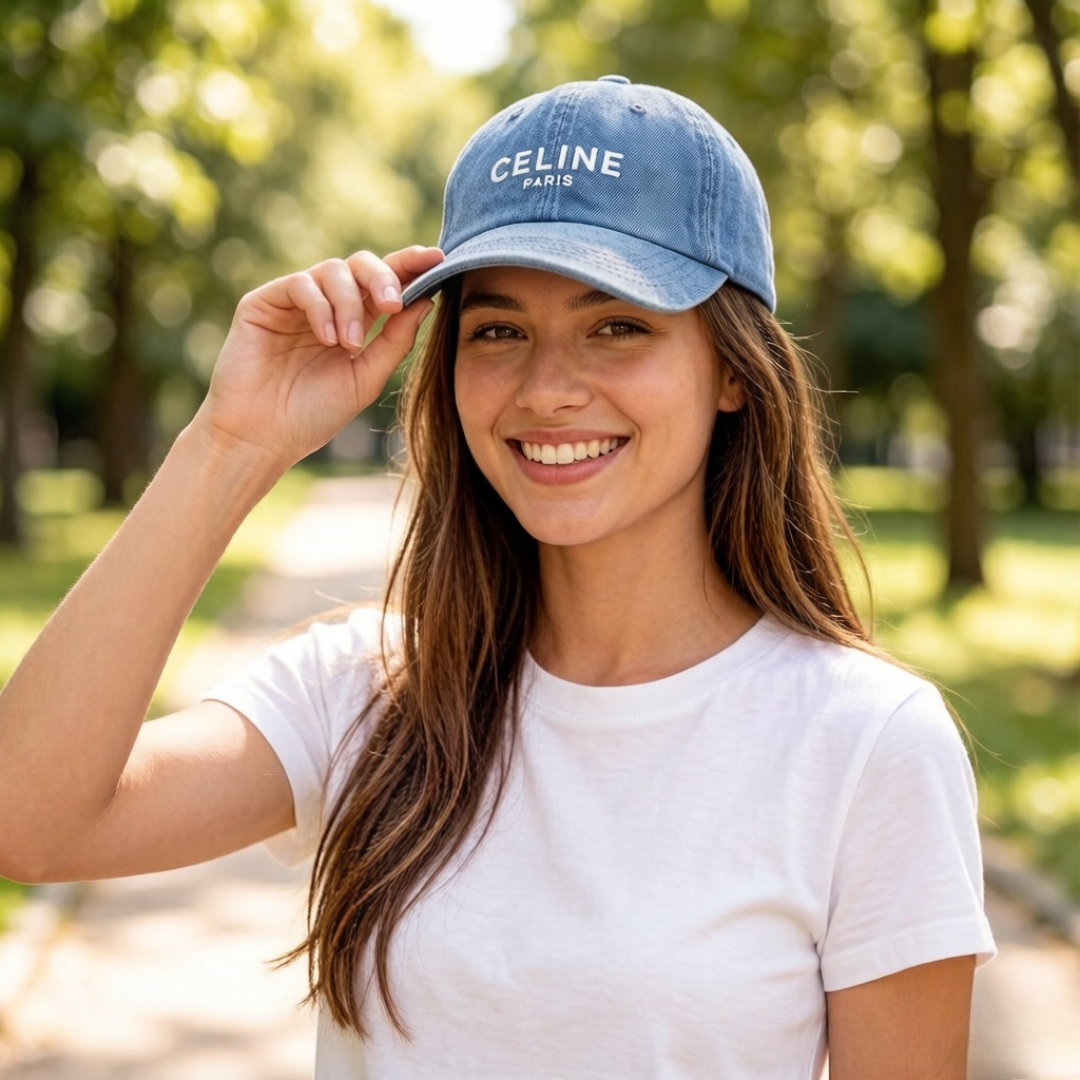 Celine Celine赛琳新款遮阳鸭舌帽，头围57cm