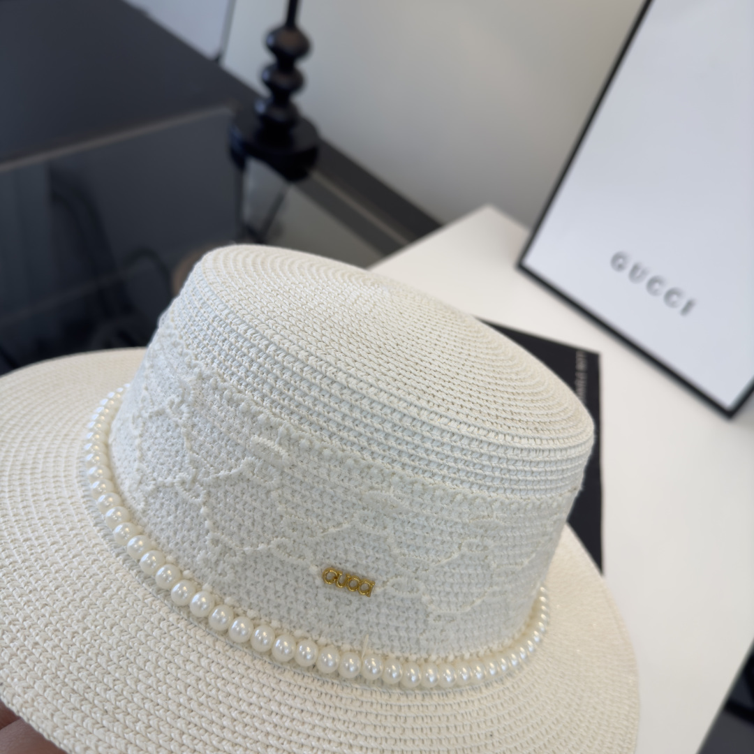 PGucci古奇新款蕾丝平顶，小清新设计，头围57cm