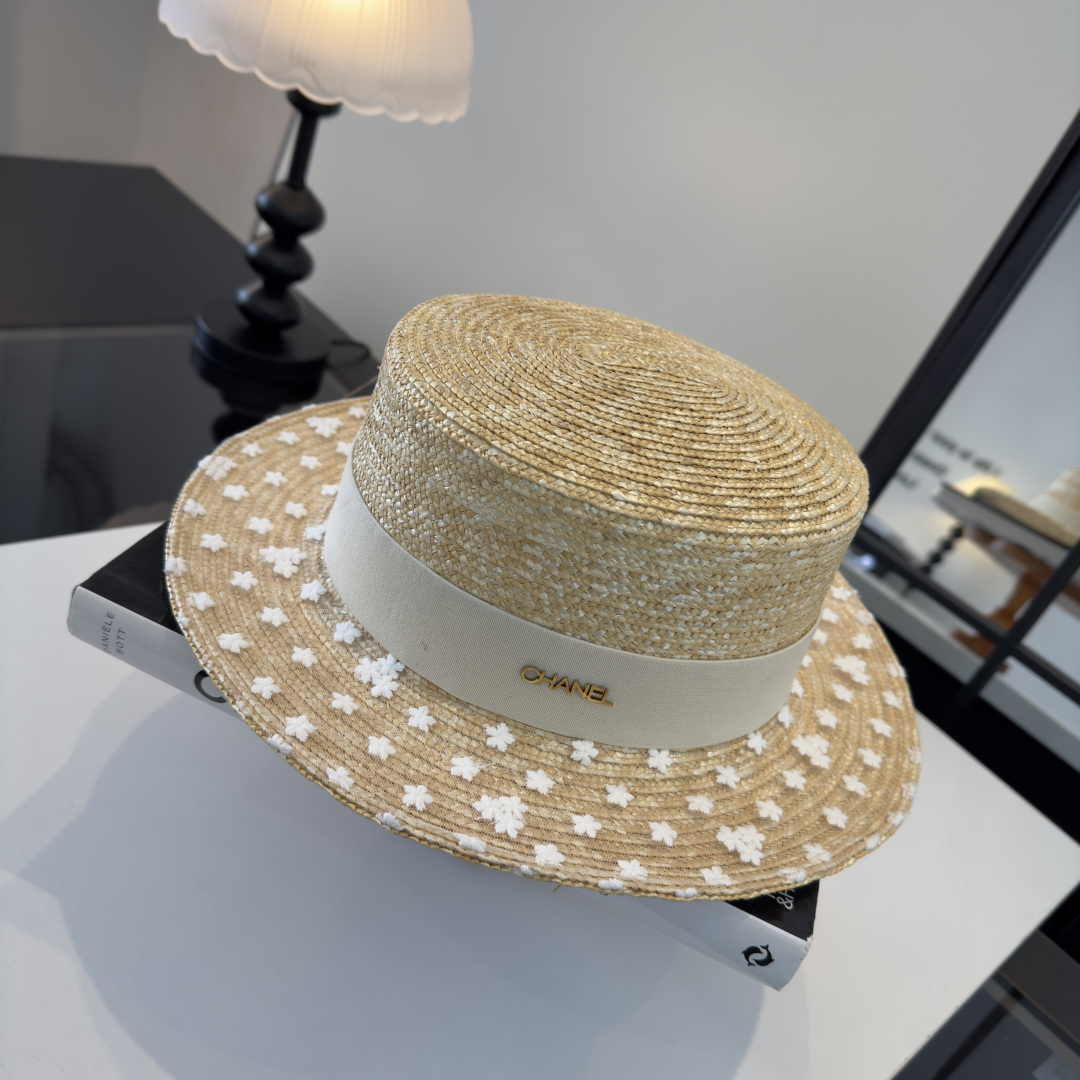 PChanel香奈儿拉菲草帽，旅游必备，头围57cm