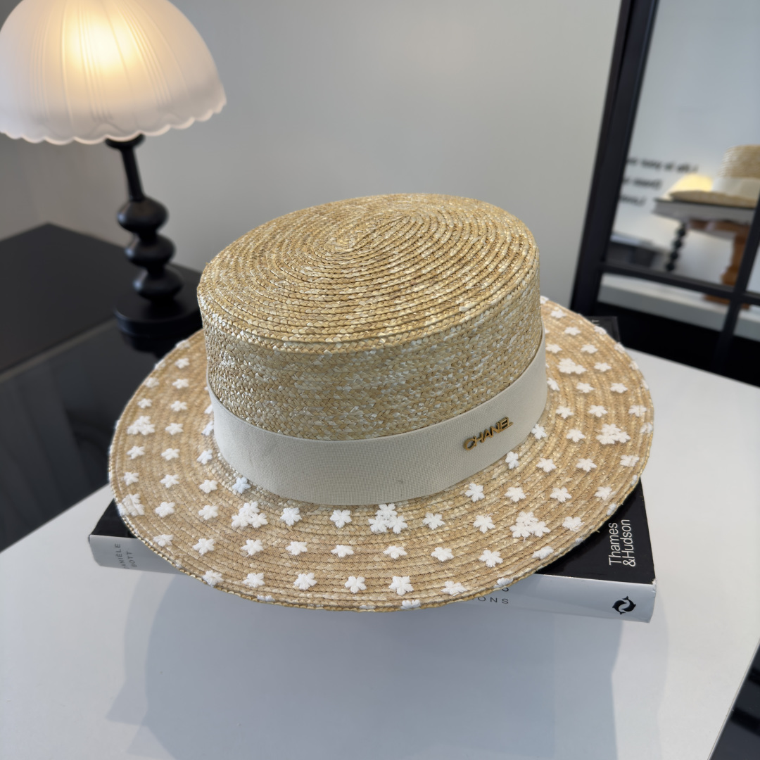 PChanel香奈儿拉菲草帽，旅游必备，头围57cm