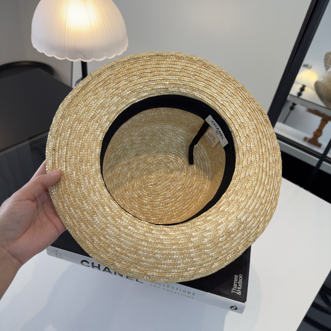 PChanel香奈儿拉菲草帽，旅游必备，头围57cm