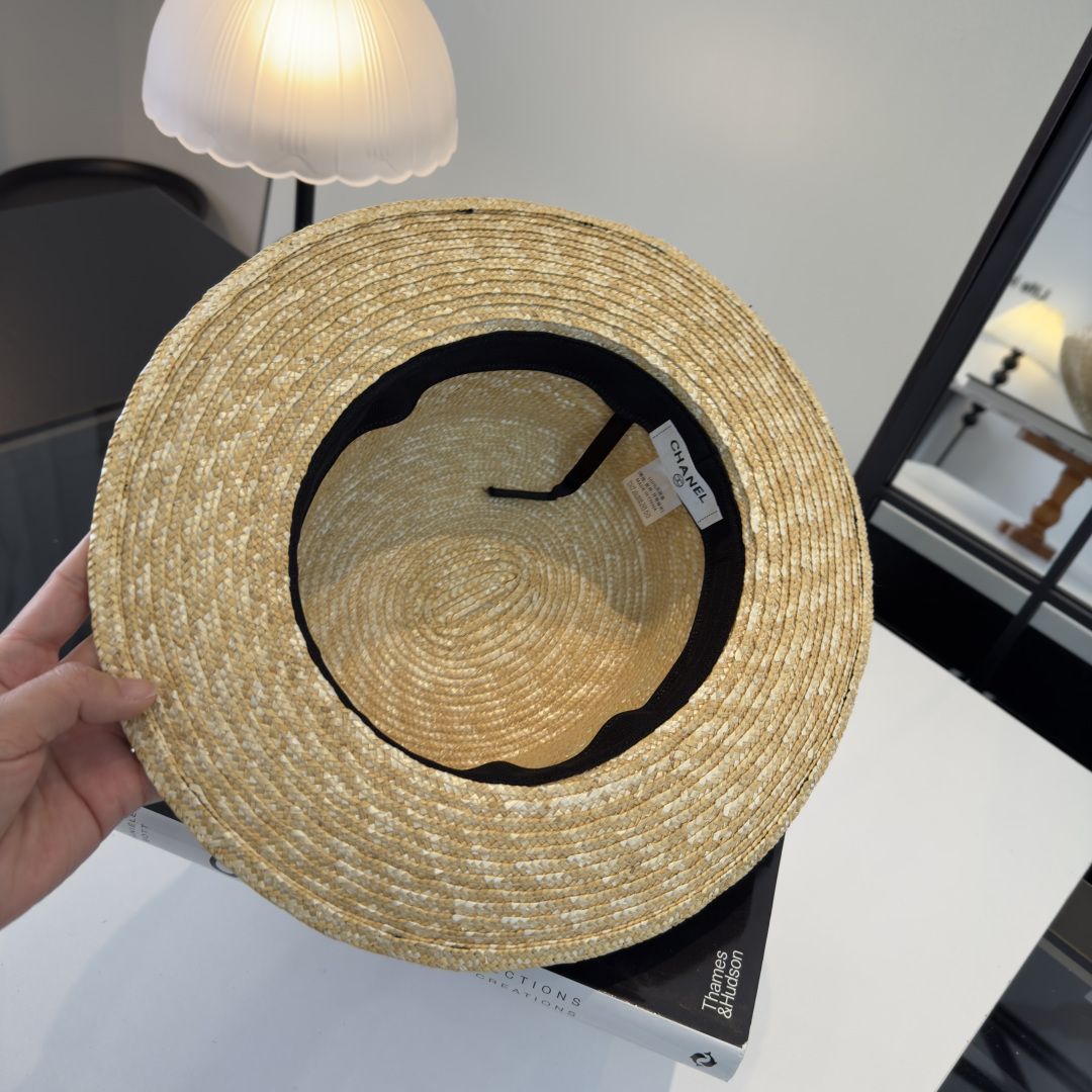 PChanel香奈儿拉菲草帽，旅游必备，头围57cm