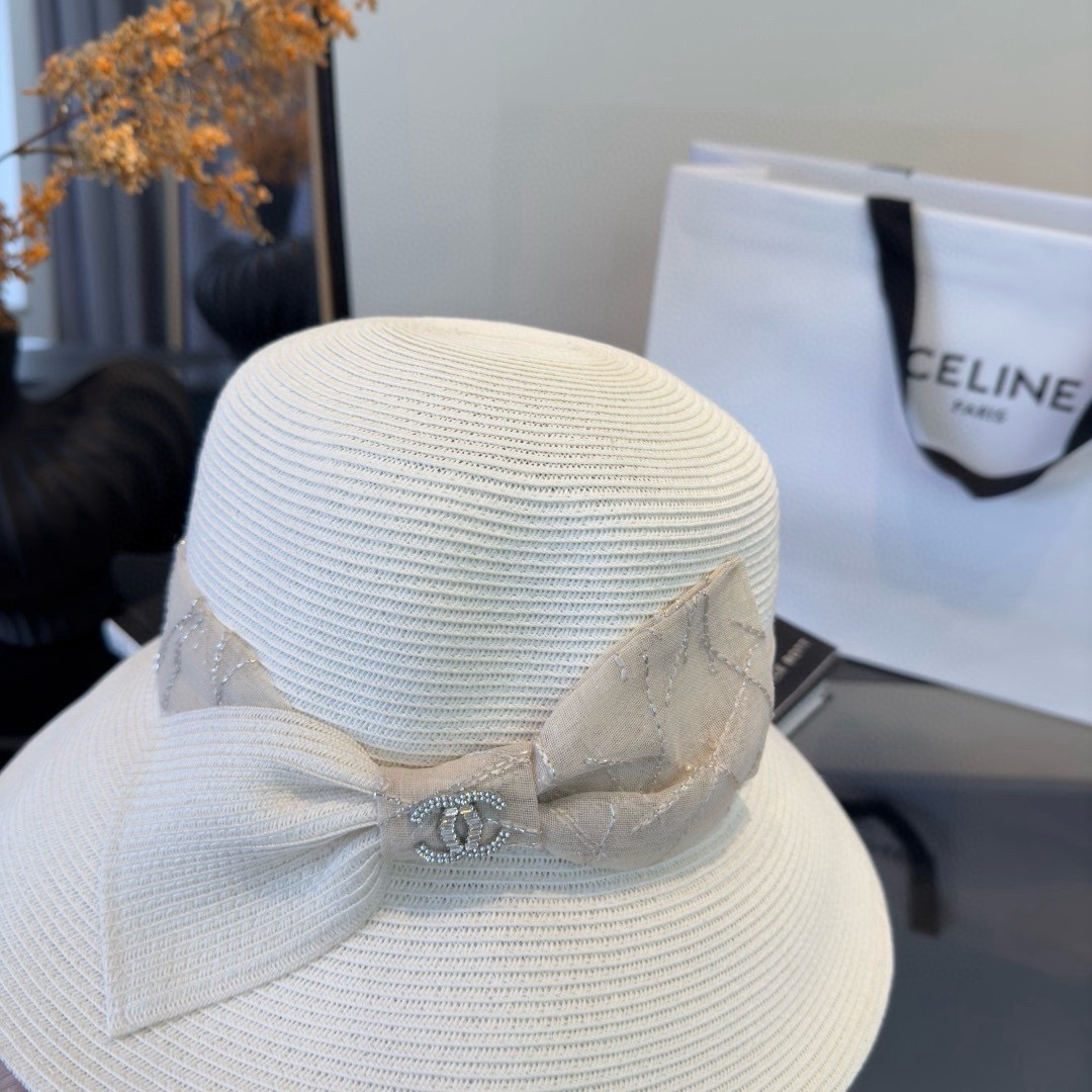 PChanel香奈儿新款草帽，日本纸草制作，跑量王，头围57cm