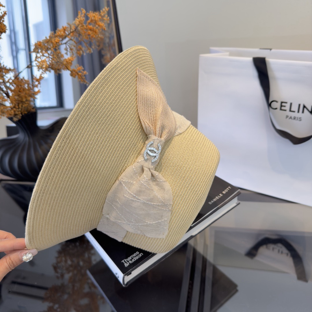 PChanel香奈儿新款草帽，日本纸草制作，跑量王，头围57cm