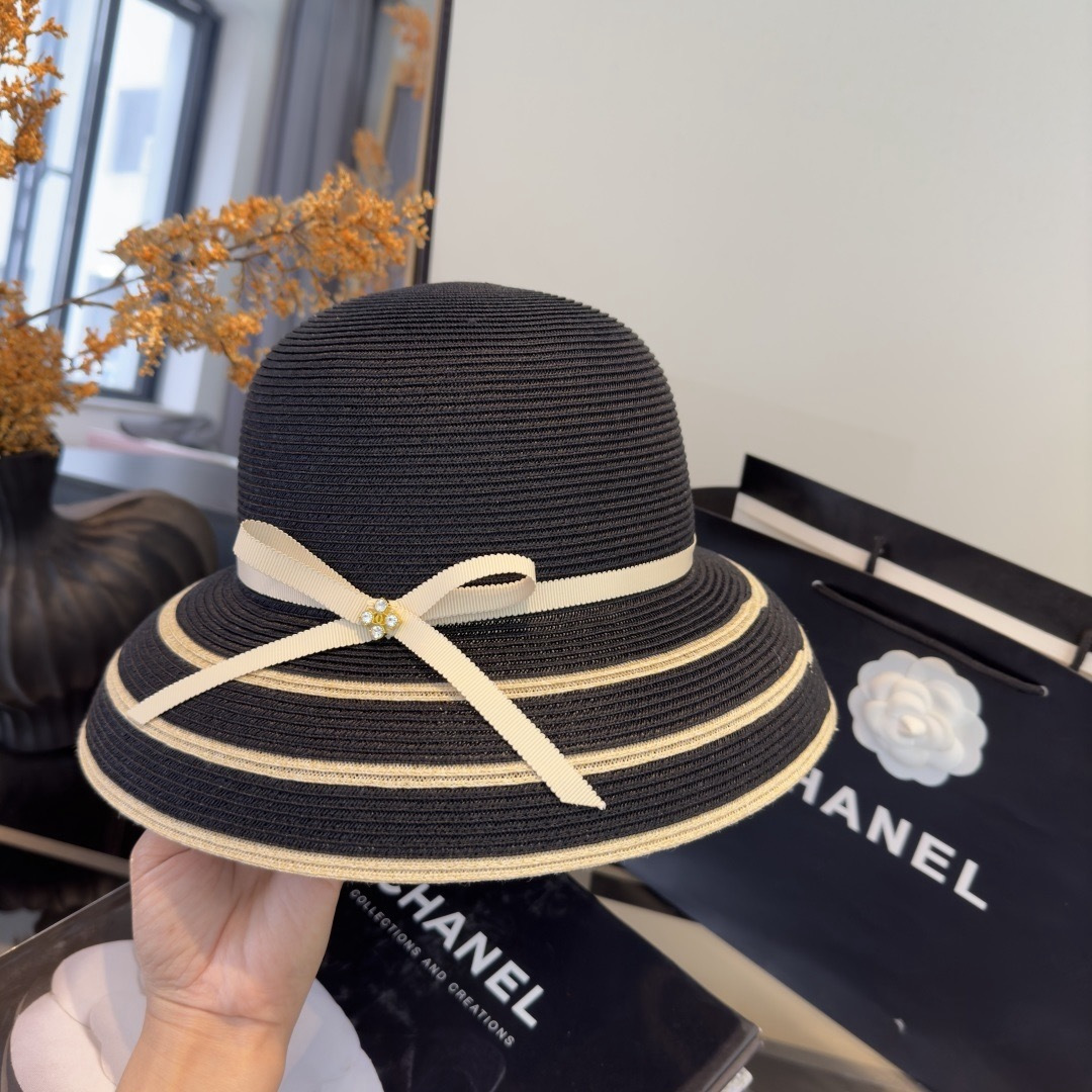 PChanel香奈儿新款草帽，日本纸草制作，头围57cm