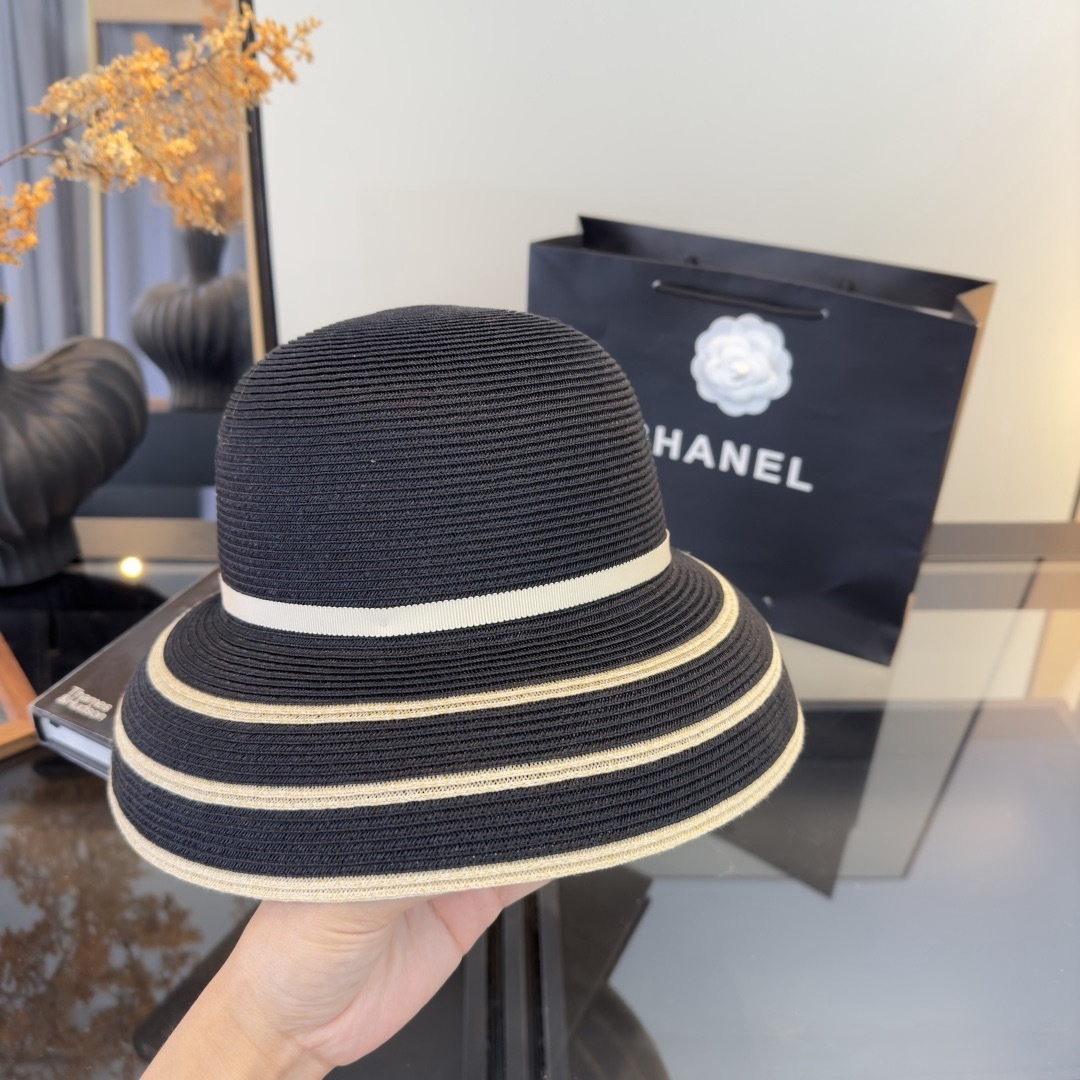 PChanel香奈儿新款草帽，日本纸草制作，头围57cm