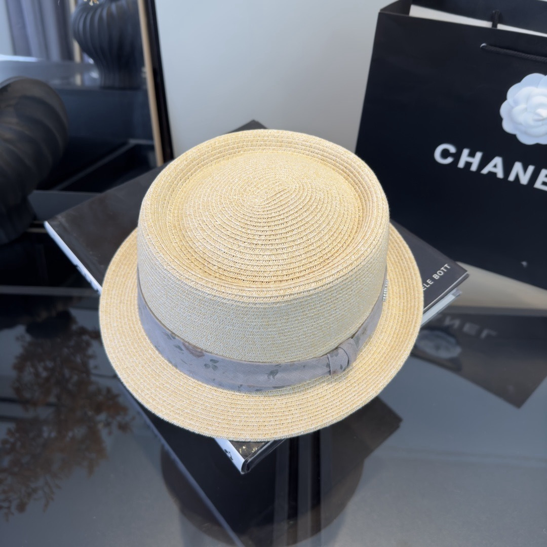 PChanel香奈儿新款草帽，日本纸草制作，跑量王，头围57cm