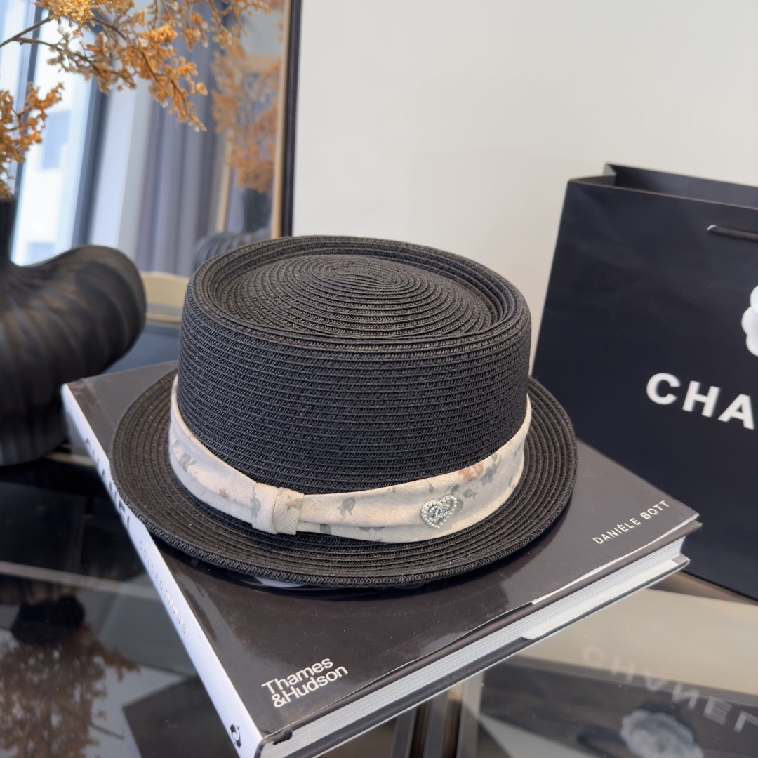 PChanel香奈儿新款草帽，日本纸草制作，跑量王，头围57cm