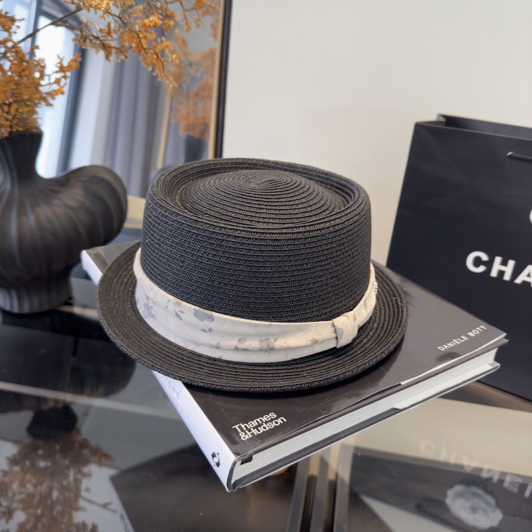 PChanel香奈儿新款草帽，日本纸草制作，跑量王，头围57cm