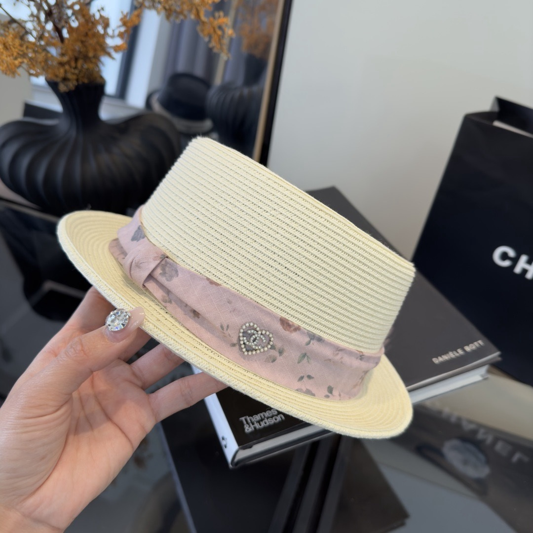 PChanel香奈儿新款草帽，日本纸草制作，跑量王，头围57cm