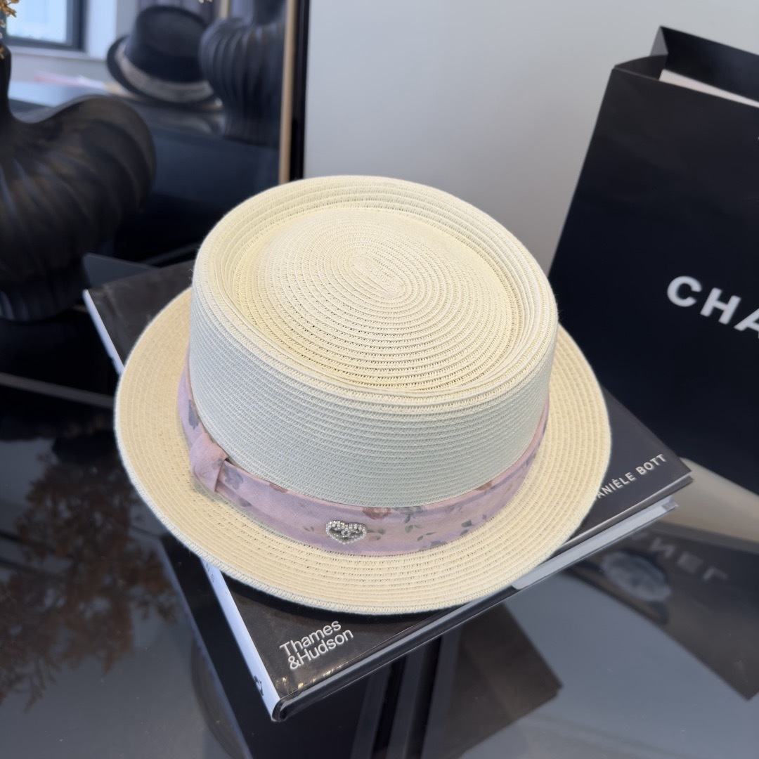PChanel香奈儿新款草帽，日本纸草制作，跑量王，头围57cm