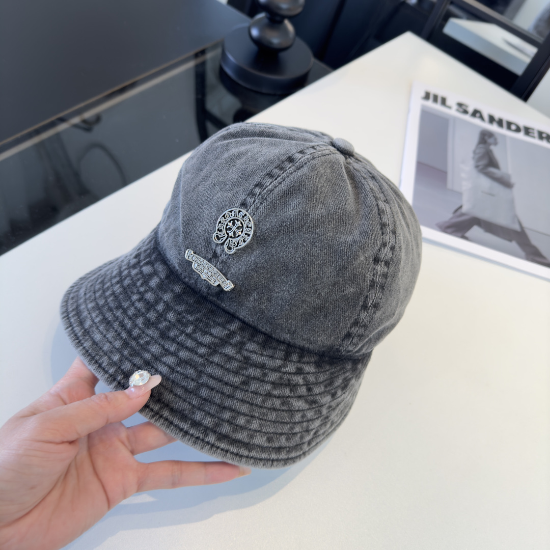 Chrome Hearts 克罗心新款遮阳鸭舌军帽，头围57cm