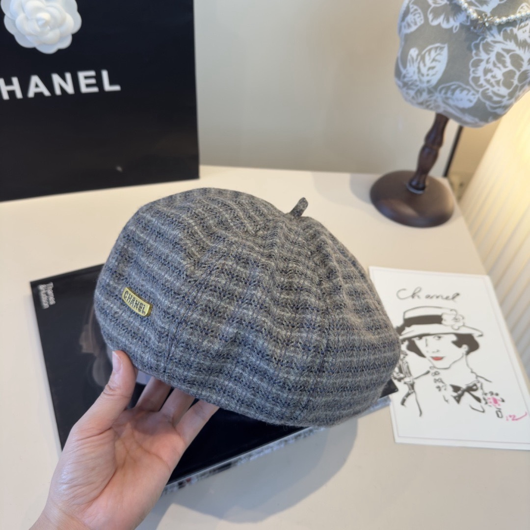 Chanel 香奈儿新款贝雷帽，春夏款，头围57cm