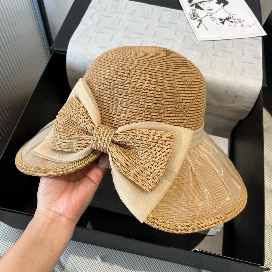 Miu Miu miumiu缪缪新款蝴蝶结盆帽，高端定制，头围57cm