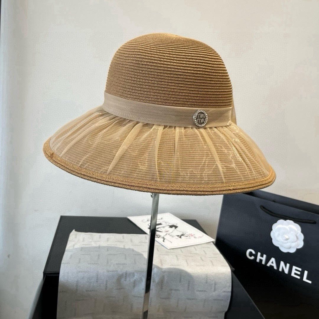 Miu Miu miumiu缪缪新款蝴蝶结盆帽，高端定制，头围57cm