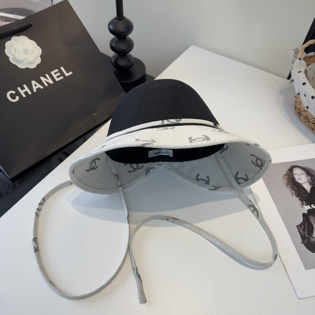 Chanel Chanel香奈儿新款草帽，头围57cm